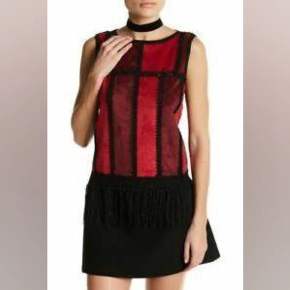 NWT, Romeo & Juliet Couture Wine Combo Patchwork Top - Picture 14 of 15